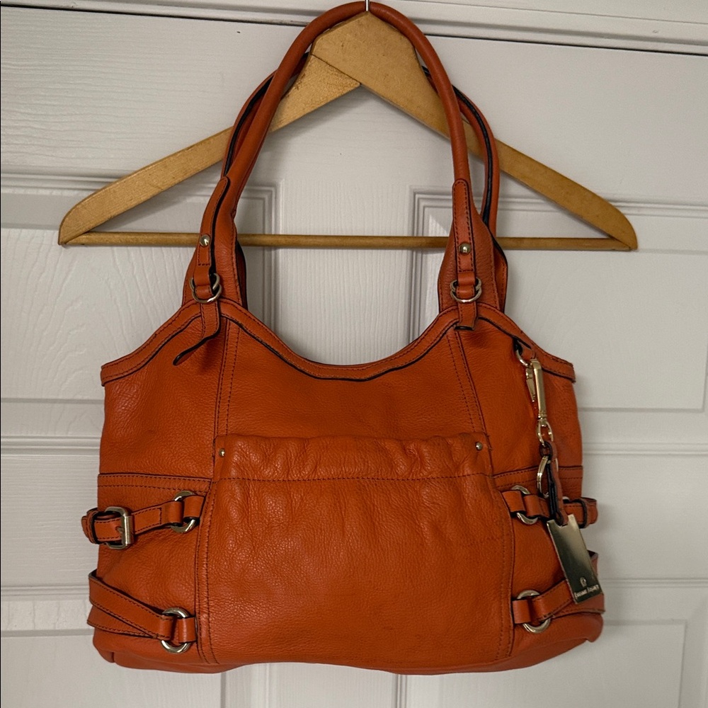 Etienne Aigner Orange Baguette Shoulder Bag PurseHandbag